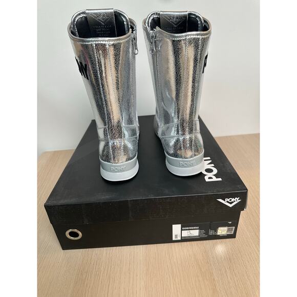 Pony KO-80 High Vintage Metallic Sneaker - Size US 9 W - NEW - Picture 4 of 8